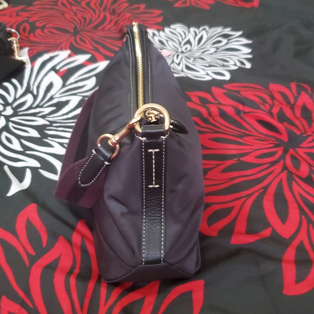 Coach Ellis Black Nylon & Leather Shoulder Crossbody Bag - Picture 10 of 10